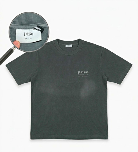 Peso herren shirt grau - t-shirt,
